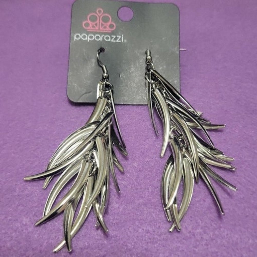 Silver earrings